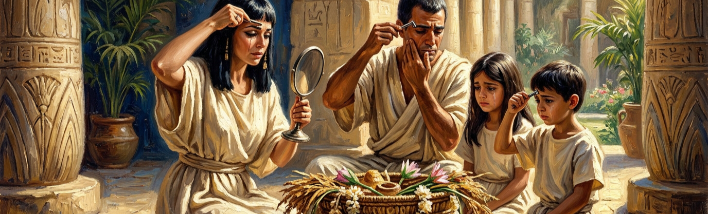 What odd behavior did ancient Egyptians display when beloved house cats died?