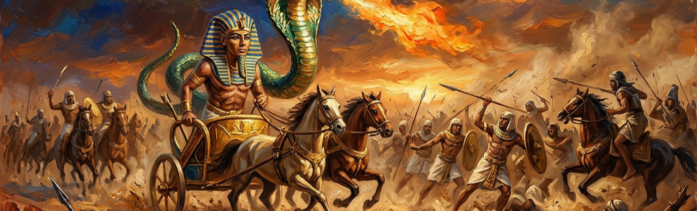 Which cobra goddess spit venomous flames to defend Pharaoh's royal forehead crown?