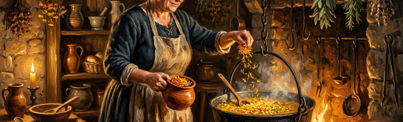 Which common golden garden flower petal was historically used as poor man's saffron?
