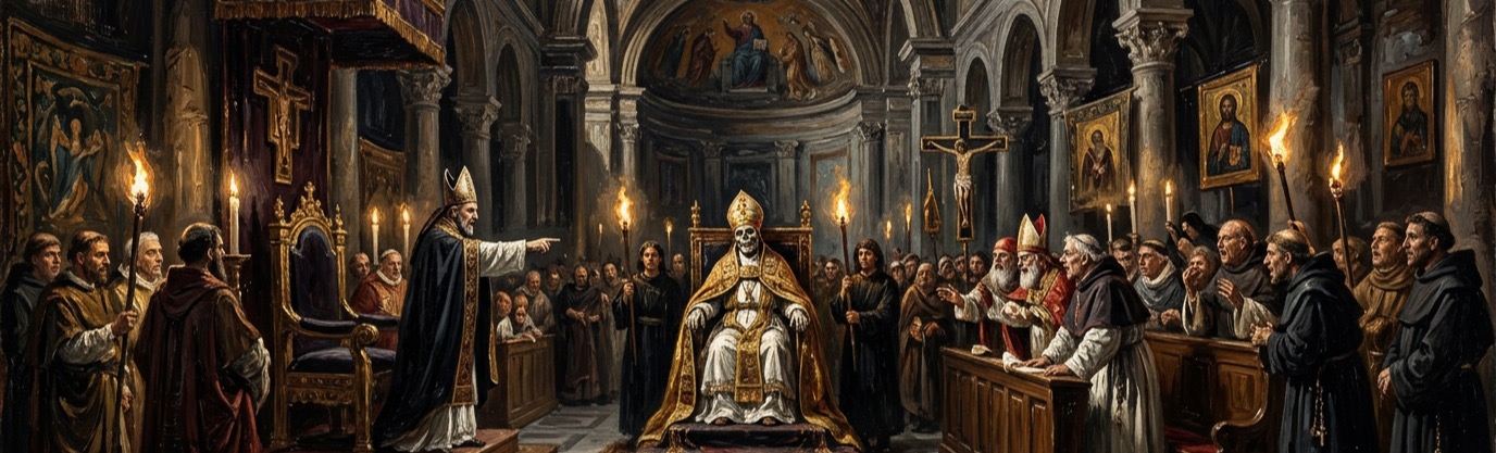 Why didn't Pope Formosus speak a word in his own defense at his 897 AD trial?