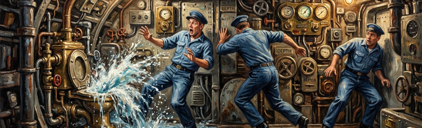 What malfunction forced the high-tech German submarine U-1206 to surface and sink in 1945?