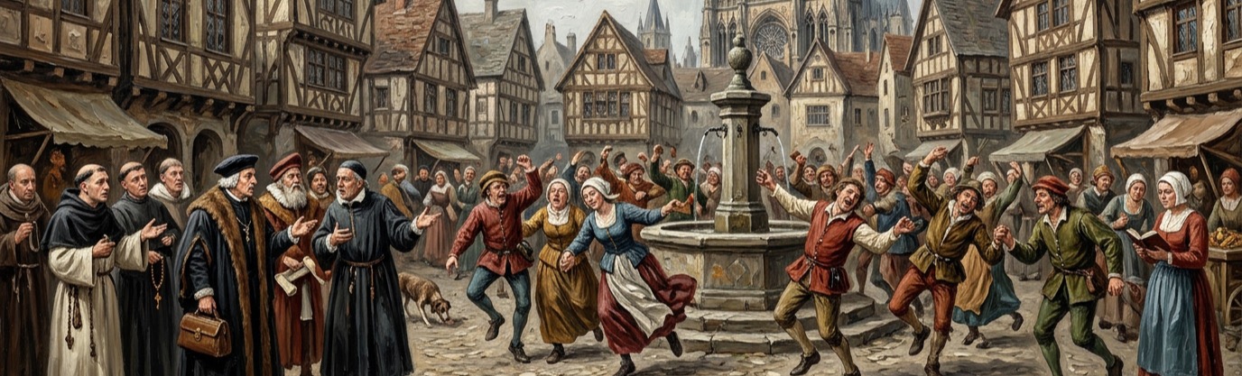 How did Strasbourg doctors try to cure the 'Dancing Plague' of 1518?