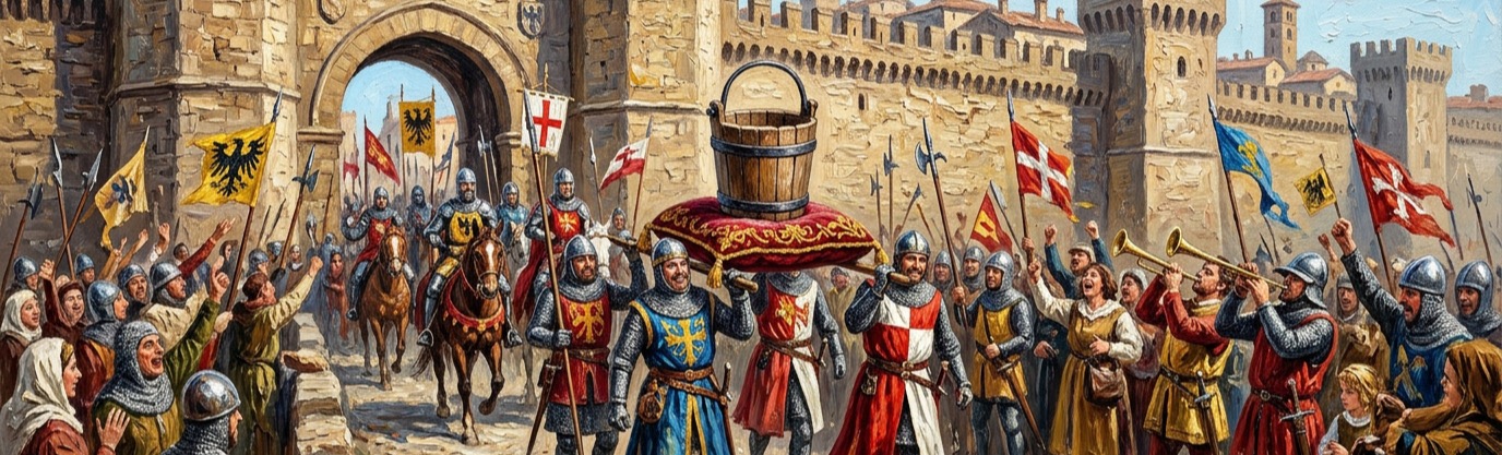 Why did 39,000 soldiers fight a bloody battle between Bologna and Modena in 1325?