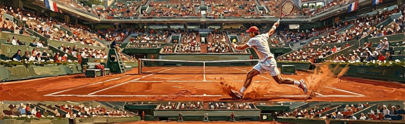 Which Grand Slam tennis tournament is played on outdoor clay courts?