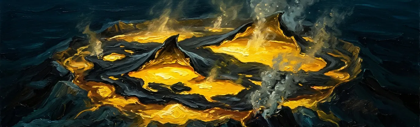 What rare geological substance pools into a boiling lake inside Daikoku Seamount?