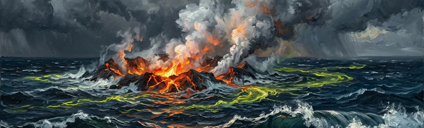 Which submarine volcano in New Zealand's Kermadec Arc frequently changes height by meters?